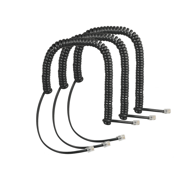 Set of coiled cords (3 pcs) for COMfortel handset